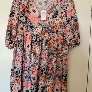 Source Unknown Multicolor Floral Dress